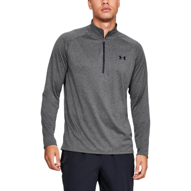 Haut ½ zip UA gris manches longues | Rugby Approved Perpignan