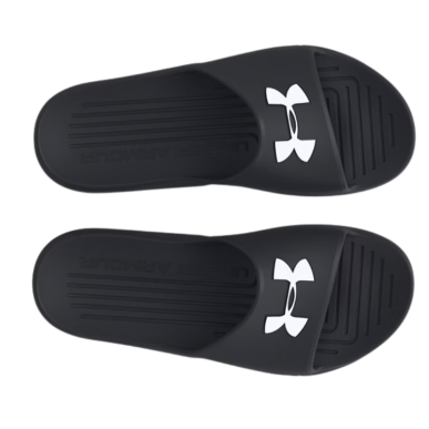 Claquettes Under Armour noires confortables | Rugby Approved Perpignan