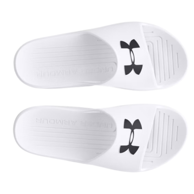 Claquettes Under Armour blanches confort | Rugby Approved Perpignan
