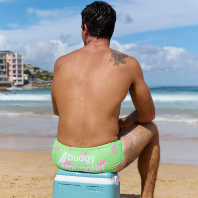 Maillot de bain Budgy Smuggler Palmier Néon | Rugby Approved Perpignan