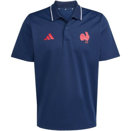 Polo XV de France coton bleu | Rugby Approved Perpignan