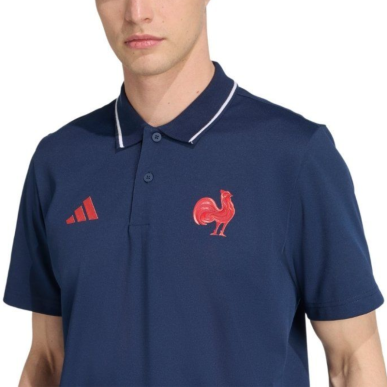 Polo XV de France coton bleu | Rugby Approved Perpignan