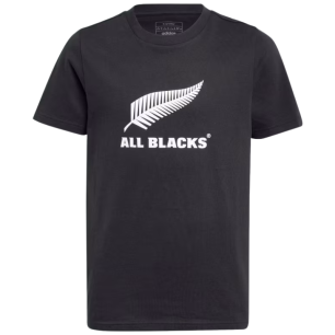 T-shirt Enfant All Blacks Noir Logo Officiel | Rugby Approved Perpignan