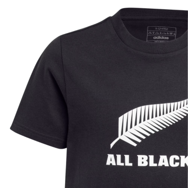 T-shirt Enfant All Blacks Noir Logo Officiel | Rugby Approved Perpignan
