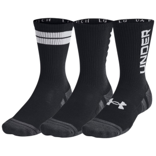 Lot 3 chaussettes hautes Under Armour noires | Rugby Approved Perpignan