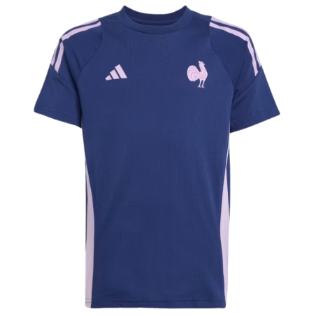 T-shirt enfant coton bleu marine XV de France | Rugby Approved Perpignan