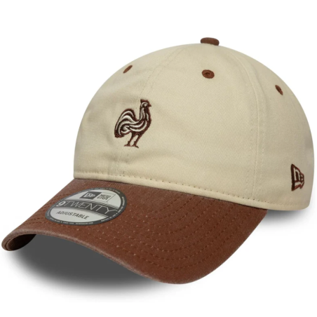 Casquette beige/marron France Rugby New Era | Rugby Approved Perpignan
