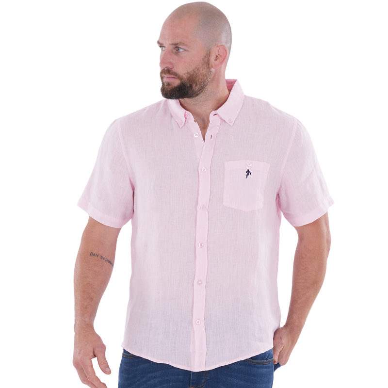 Ruckfield chemise en lin manches courtes