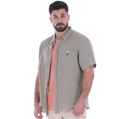 Chemise Lin Manches Courtes Ruckfield | Rugby Approved Perpignan