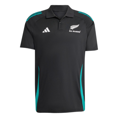 Polo entraînement All Blacks noir et vert | Rugby Approved Perpignan