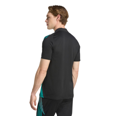 Polo entraînement All Blacks noir et vert | Rugby Approved Perpignan