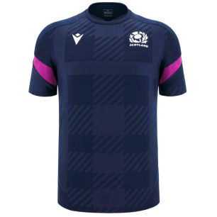 T-shirt Entraînement Écosse Bleu Marine 2025 | Rugby Approved Perpignan