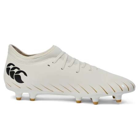 Canterbury Speed Falcon Team FG blanches crampons moulés | Rugby Approved Perpignan