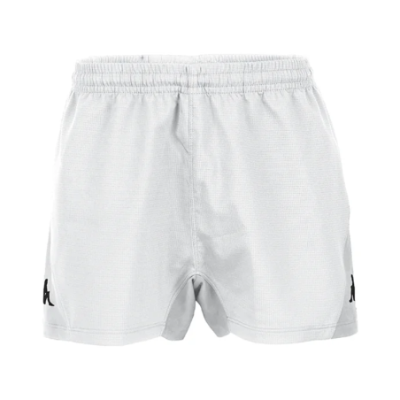 Short Kappa Bejan blanc sport et lifestyle | Rugby Approved Perpignan
