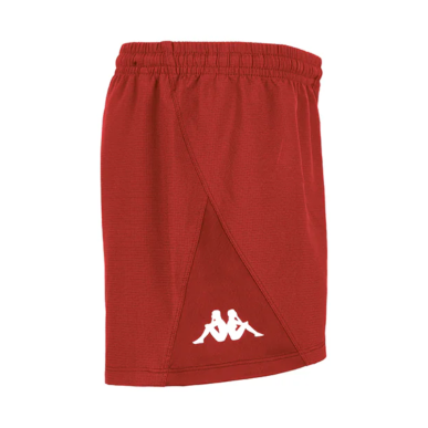 Short Kappa Bejan rouge sport et lifestyle | Rugby Approved Perpignan