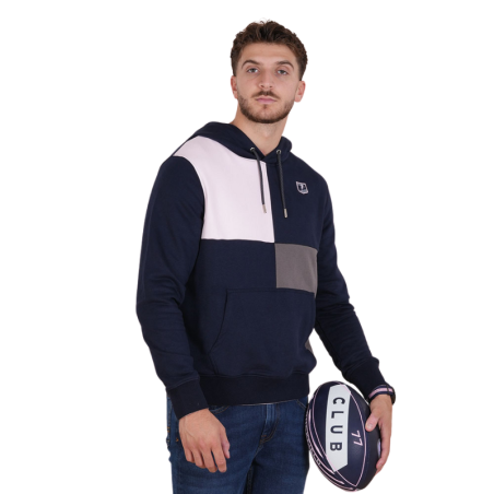 Sweat Capuche Ruckfield Le Club Bleu Marine | Rugby Approved Perpignan