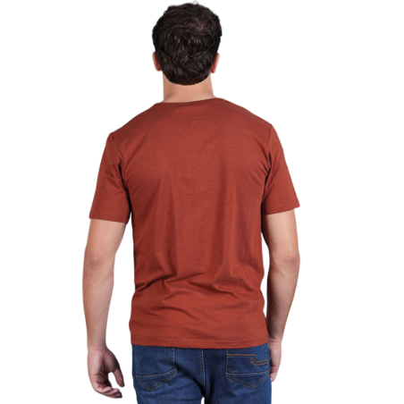 T-shirt basique ruckfield marron foncé