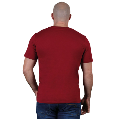 T-shirt Ruckfield Maori Rouge Foncé Manches Courtes | Rugby Approved Perpignan