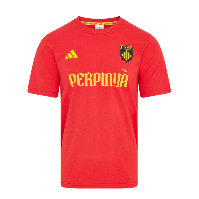 Tee shrit Usap Perpinyà rouge 2025-2026 Tee shrit Usap Perpinyà rouge 2025-2026