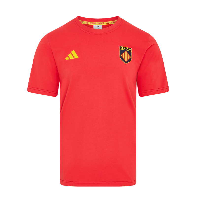 T-shirt coton USAP rouge 2025-2026 T-shirt coton USAP rouge 2025-2026