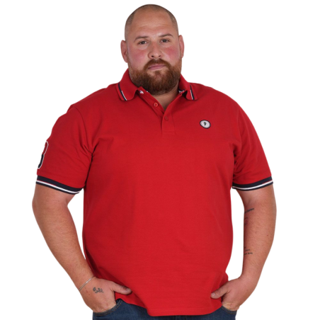Polo manches courtes Ruckfield rouge French Rugby Club | Rugby Approved Perpignan