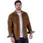 Surchemise en velours Ruckfield Selected Rugby beige
