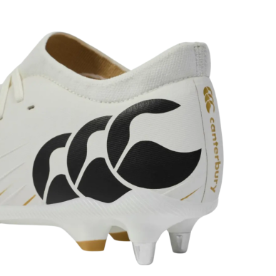 Canterbury Speed Falcon Pro SG blanche hybride | Rugby Approved Perpignan