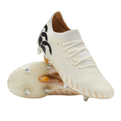 Canterbury Speed Falcon Elite SG blanche hybride | Rugby Approved Perpignan