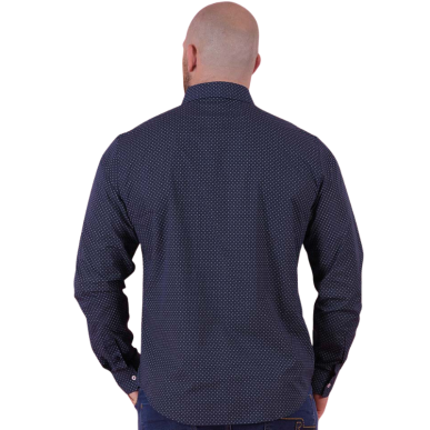 Chemise Manches Longues Marine Ruckfield Le Club| Rugby Approved Perpignan