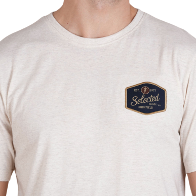 T-shirt Ruckfield Blanc Cassé manches courtes | Rugby Approved Perpignan