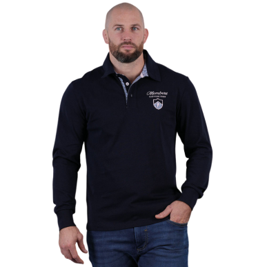 Polo Ruckfield Bleu Marine manches longues | Rugby Approved Perpignan