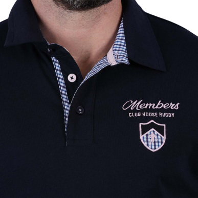 Polo Ruckfield Bleu Marine manches longues | Rugby Approved Perpignan