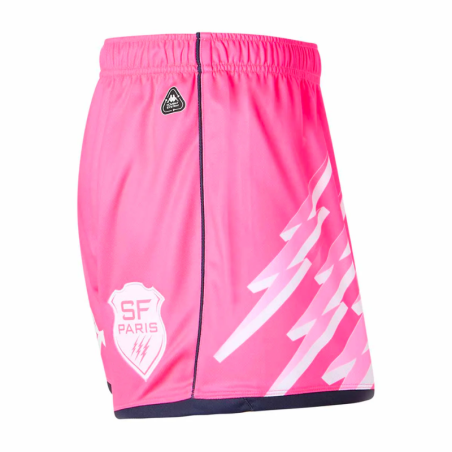 Short Stade Français rose domicile adulte