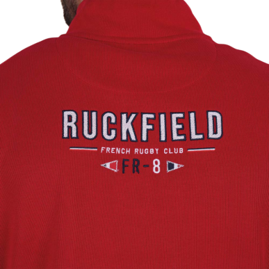 Sweat Polo Ruckfield French Rugby Club Rouge | Rugby Approved Perpignan