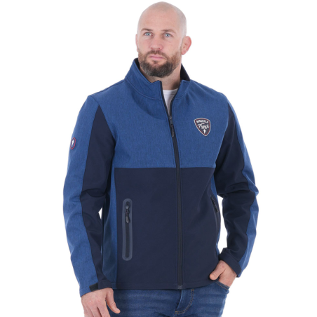 Softshell Ruckfield French Rugby Club Bleu Marine | Rugby Approved Perpignan