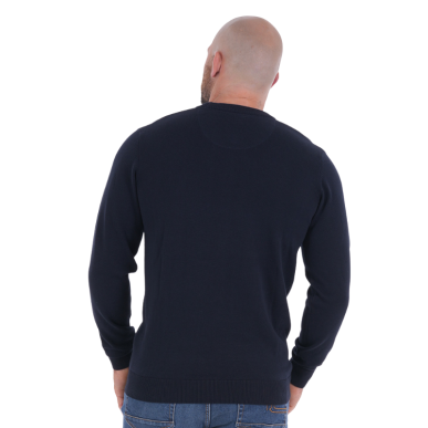 Pull Col Rond Ruckfield Essentiel Bleu Marine | Rugby Approved Perpignan
