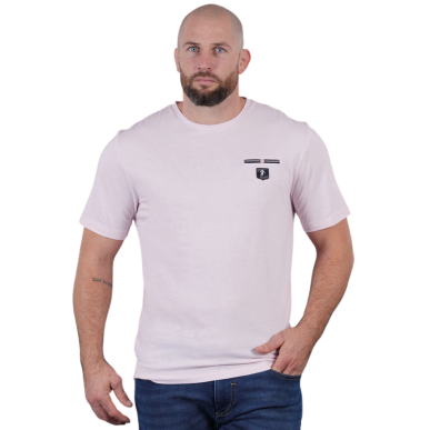 T-shirt Rose Manches Courtes Ruckfield Le Club | Rugby Approved Perpignan