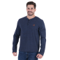 T-shirt à manches longues Ruckfield bleu chiné T-shirt à manches longues Ruckfield bleu chiné
