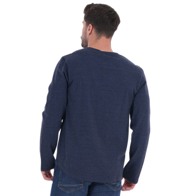 T-shirt Manches Longues Ruckfield Bleu Chiné | Rugby Approved Perpignan
