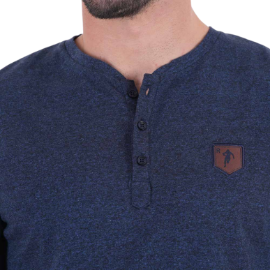 T-shirt Manches Longues Ruckfield Bleu Chiné | Rugby Approved Perpignan