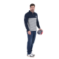 Polo marinière à manches longues Ruckfield French Rugby Club bleu marine