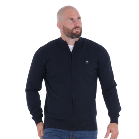 Gilet zippé Ruckfield bleu marine | Rugby Approved Perpignan