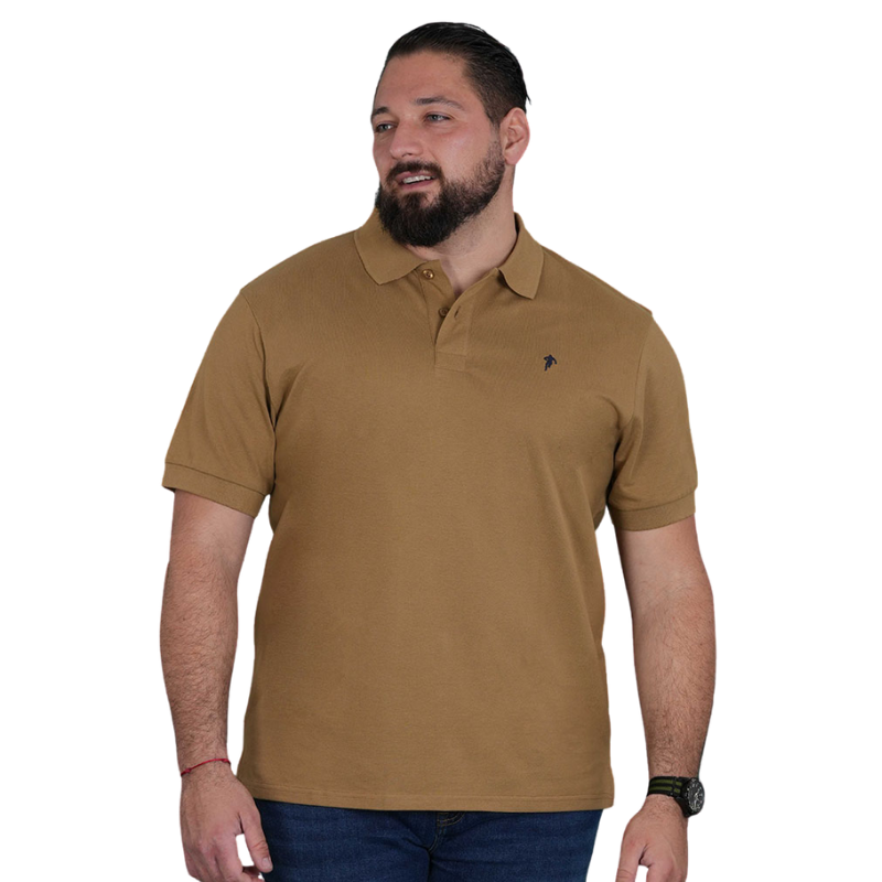 Polo Essentiel à manches courtes beige Polo Essentiel à manches courtes beige