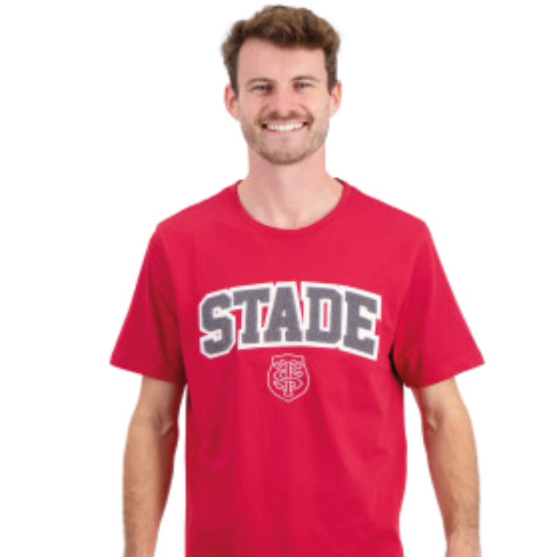 T-shirt Stade toulousain rugby rouge ADI adulte