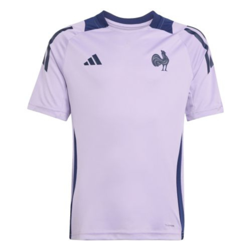T-Shirt Adidas FFR Entrainement 25/26 Violet Enfant