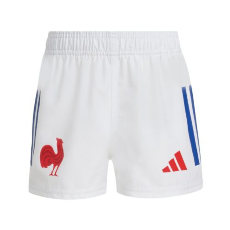 Short de match officiel Adidas FFR 2025/2026 pour enfants