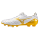 Crampons Mizuno Morelia Neo IV Pro FG Blanc et doré