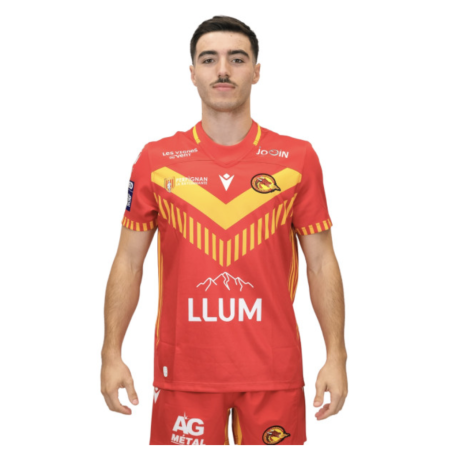 Maillot Extérieur Replica Rouge Dragons Catalans 2026 | Rugby Approved Perpignan