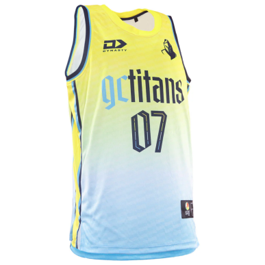 Débardeur Titans basket-ball jaune 2025/2026 | Rugby Approved Perpignan