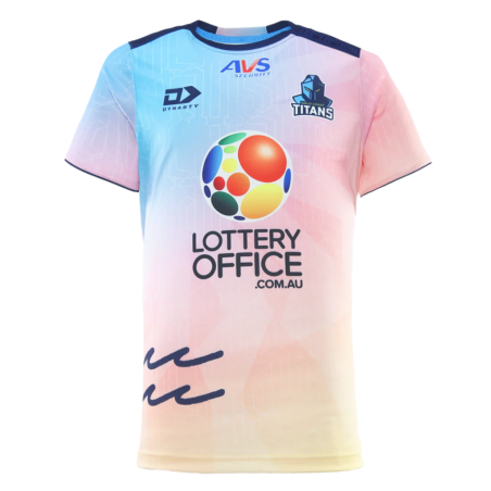 Maillot entraînement Gold Coast Titans pastel 2025/2026 | Rugby Approved Perpignan